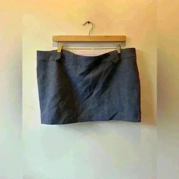 NWT Pretty Little Thing Shape  Blue Woven Micro Mini Skirt - Picture 6 of 10